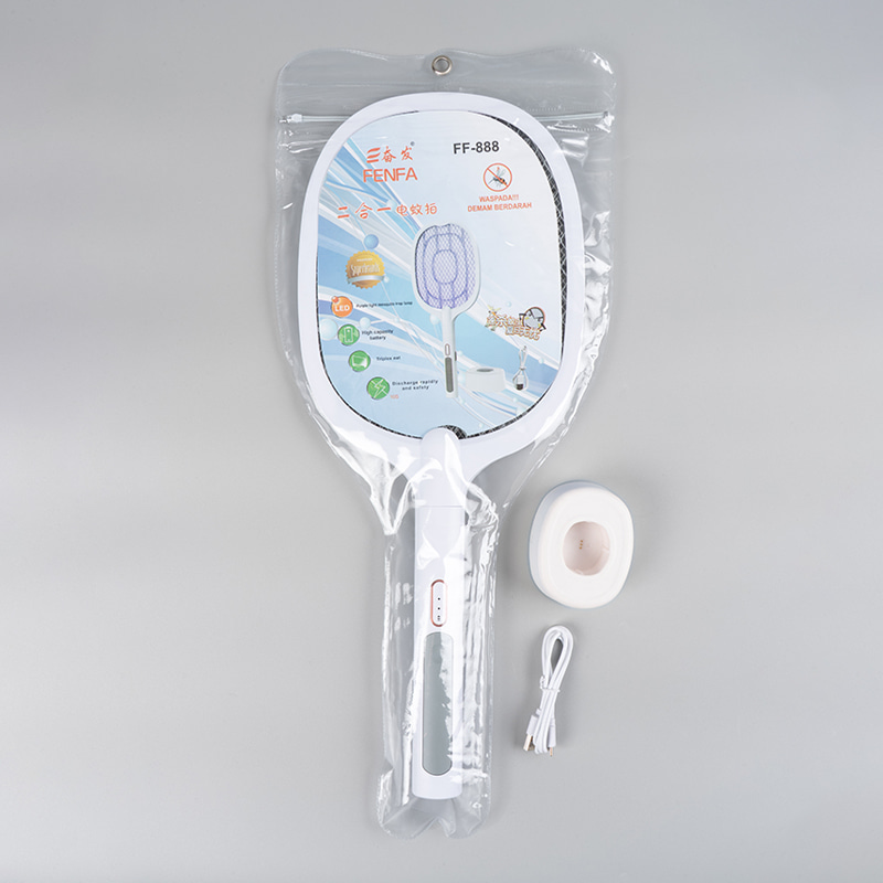 FF-888 1200mAh Wave LED Mosquito Swatter USB có thể sạc lại FF-888 1200mAh Wave LED Mosquito Swatter USB có thể sạc lại